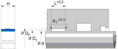 Guide rings, rod (FREUDENBERG) FREUDENBERG 75x80x14,8 SBK HG517 — 75*80*14,8 75×80×76.6 mm (2/2)