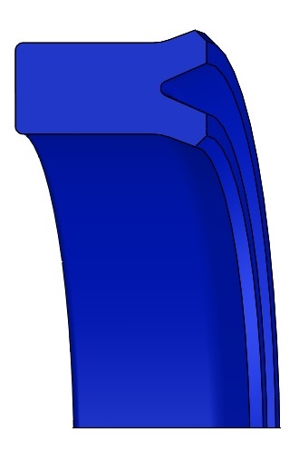 TESNILO HIDRAVLIČNO SN25 AU DTM DICHTOMATIK 8x16x6 — 8*16*6 8×16×7 mm (1/2)