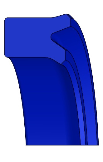 Hydraulic rod seal (DICHTOMATIK) DICHTOMATIK 90x105x12,5 SNI30 AU — 90*105*12,5 90×105×12.5 mm (1/2)