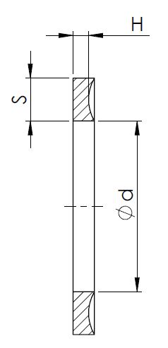Back-up ring (EASTERN SEALS) EASTERN SEALS 41,83x3x1,02 STU-223 FKM — 41,83*3*1,02 41.83×3×1.02 mm