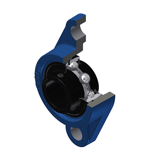 Housing units for high temperature (SNR) SNR UCFL205T20 — UCFL205-T20 (200°C) 25×130×35.70 mm