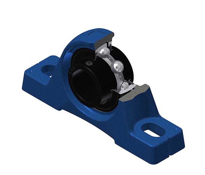 LEŽAJNA ENOTA SNR UCPE209T20 — UCPE209-T20 (200°C) 45×192×107 mm
