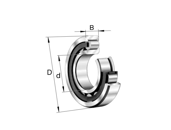 Cylindrical roller bearings (FAG) FAG NJ2206-E-XL-TVP2 30×62×20 mm