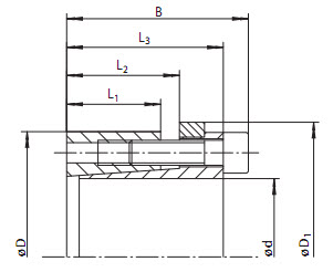 Cone Clamping Elements (RINGSPANN) RINGSPANN RLK131 45x75 — RLK131 45*75 45×75×59 mm