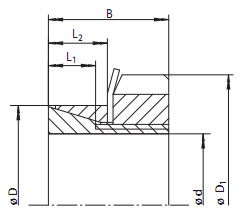 Cone Clamping Elements (RINGSPANN) RINGSPANN RLK250 50x62 — RLK250 50*62 50×62×25.5 mm