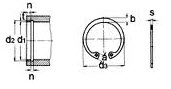 VSKOČNIK DIN 472 - 18x1 — N18*1 INOX 18×1 mm